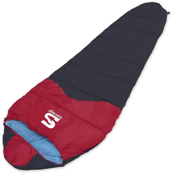 Savage Peak -35 C Bordo-siyah Uyku Tulumu Ys-535
