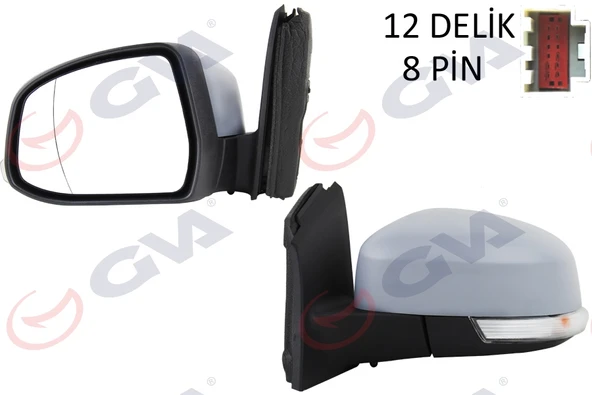 GVA 1035221 DIŞ DİKİZ AYNASI SOL FOCUS III 11>17 ELEKTRİKLİ ISITMALI SİNYALLİ ASTARLI ASFERİK VM-6322EHPAL BM5117683JG-1733338 ürün görseli 1