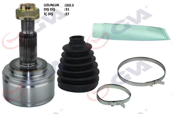 GVA 4419030K AKS KAFASI DIŞ ÖN MASTER 3-MOVANO II 2.3 DCİ 6 VİTES 10- 31x27x70 164mm 8200842365-391009620R-8200842369 ürün görseli 1