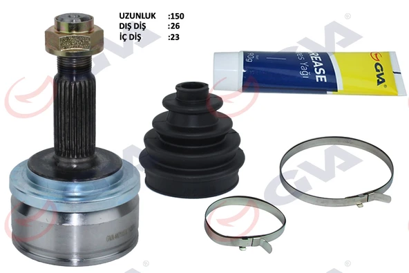 GVA 4471150K AKS KAFASI DIŞ TOYOTA AURIS. COROLLA 1.33L 1NR-FE NRE150 10-> 1.6L ZRE151 ZZE150 07-> 1.4L 1NDTV NDE150 07-> AVENSIS 1.6L ZRT270 09-> / VERSO 1.6L ZGR20 09 -> ABS li 26x23x61.2 - ABS 48 d ürün görseli 1