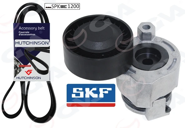 GVA 59A1109 ALTERNATÖR GERGİ KİTİ KÜTÜKLÜ CLIO II - MEGANE II 1.4-1.6 16V-1.5 DCİ - MODUS AC K015PK1200 8200034396-8200850092-11720BN701 ürün görseli 1