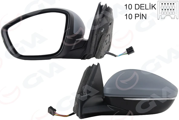 GVA 1090232 DIŞ DİKİZ AYNASI SOL ELEKTRİKLİ ISITMALI SİNYALLİ KATLANIR Ç.AYDINLATMALI ASTARLI KONVEKS 208 19- CORSA F 19- 10H10P 983758881T-98260232XT ürün görseli 1