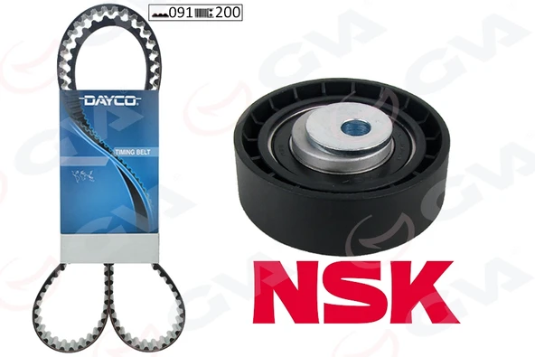 GVA 59T3521 TRİGER SETİ TEFLONLU KAYIŞ CONNECT 2002>2013 1.8 TDCİ KTB 470 2T1Q6M260AA-2T1Q6M000A1A-T180480 ürün görseli 1
