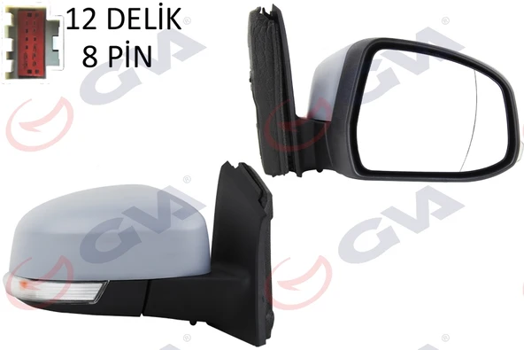 GVA 1035220 DIŞ DİKİZ AYNASI SAĞ FOCUS III 11>17 ELEKTRİKLİ ISITMALI SİNYALLİ SENSÖRLÜ ASTARLI ASFERİK VM-6322EHPSAR BM5117682JG-1733324 ürün görseli 1