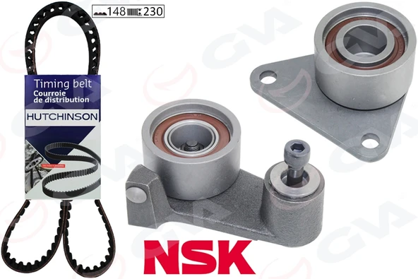 GVA 59T1812 EKSANTRİK GERGİ KİTİ 148x230 LAGUNA 95-01 SAFRANE 96-00 2.0i 16V-2.5-VOLVO S40-S70-C70-V70 K015378XS 30758260-7701471519-7438610041 ürün görseli 1