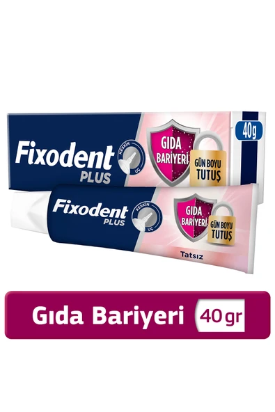 Fixodent Plus Gıda Bariyeri Diş Protezi Yapıştırıcı Krem 40G ürün görseli