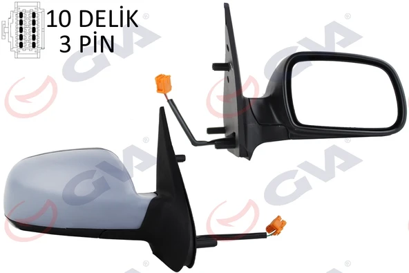 GVA 1050730 DIŞ DİKİZ AYNASI SAĞ XSARA 03> ELEKTRİKLİ ISITMALI ASTARLI KONVEKS 3 FİŞ VM-6146EPSR 8149.GT ürün görseli 1
