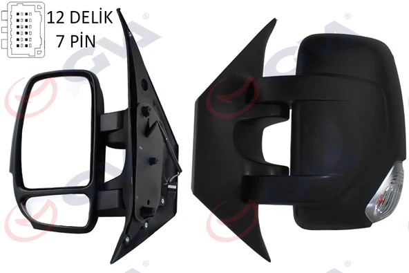 GVA 1019266 DIŞ DİKİZ AYNASI SOL MASTER-MOVANO 10> ELEKTRİKLİ ISITMALI SİNYALLİ KONVEKS SOL L VM-971EHL 963021976R-963020131R-4419408 ürün görseli 1