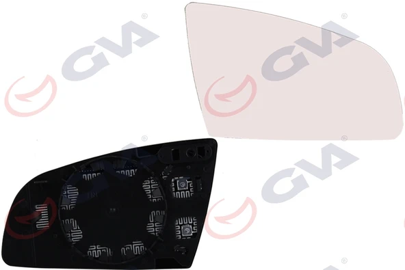 GVA 1175731 AYNA CAMI SAĞ A3 00-03 - A4 00-07 -A6 04-08 ISITMALI KONVEKS BEYAZ CAM VM-009AG 8E0857536C ürün görseli 1