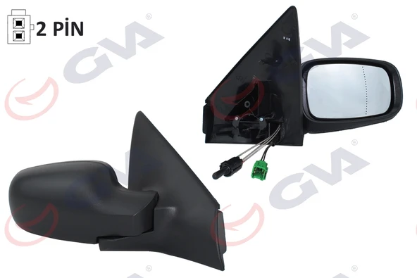 GVA 1011120 DIŞ DİKİZ AYNASI SAĞ MEGANE 03-08 MEKANİK KONVEKS SENSÖRLÜ CONVEX 2 FİŞ VM-138SR 7701054686 ürün görseli 1