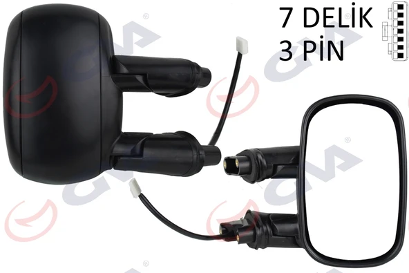 GVA 1029110 DIŞ DİKİZ AYNASI SAG ELEKTRİKLİ ASTARLI FIAT DOBLO 00>10 KONVEKS 3 FİŞ VM-666EHPR 735296227 ürün görseli 1
