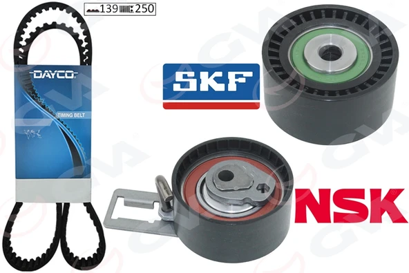 GVA 59T4316 EKSANTRİK GERGİ KİTİ EURO5 139 DİŞ P107-206-207-307-BIPPER-C2-C3-NEMO-XSARA 1.4HDI FIESTA V-FUSION 1.4TDCI 02- 1608747680-AV2Q8A615AB ürün görseli 1