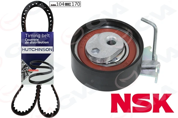 GVA 59T4313 EKSANTRİK GERGİ KİTİ 104x170 206-207-306-307-BIPPER-PARTNER-BERLINGO-C2-NEMO-FIORINO 1.4 K015575XS 9400831869-0831.87-0831.S0-0831.86 ürün görseli 1