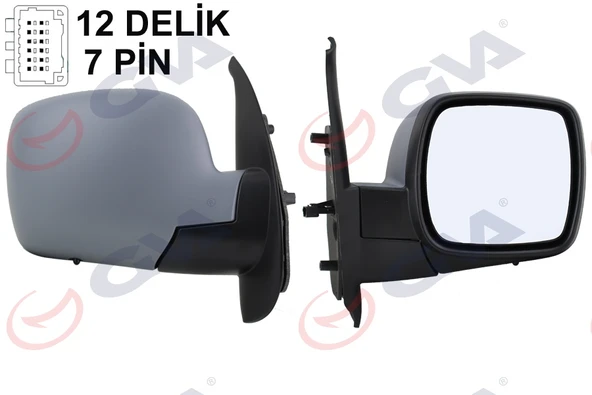 GVA 1016152 DIŞ DİKİZ AYNASI SAĞ KANGOO 08> ELEKTRİKLİ ISITMALI ASTARLI SENSÖRLÜ KONVEKS VM-6131EHPSR 7701068836-8200495735 ürün görseli 1