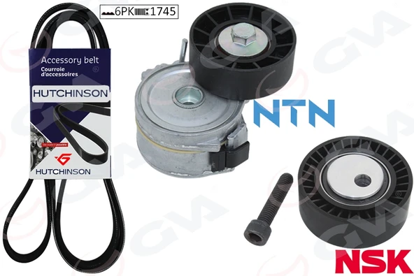 GVA 59A4330 ALTERNATÖR GERGİ KİTİ KÜTÜKLÜ C5 01-04 -XANTIA 99-03 -P206 00>P406 98-04 -P607 2.0HDİ K026PK1745 5750.GF-5751.87-5751.89-1229448 ürün görseli 1