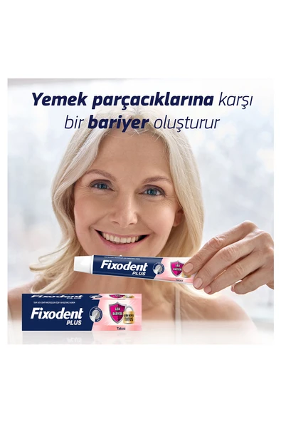 Fixodent Plus Gıda Bariyeri Diş Protezi Yapıştırıcı Krem 40G - Resim 6