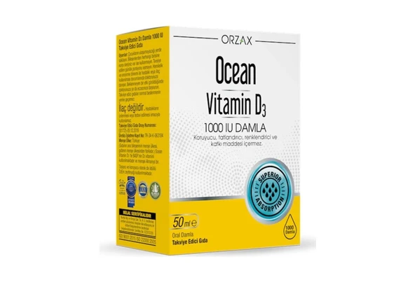 Ocean Vitamin D3 1000 IU Damla 50 ml