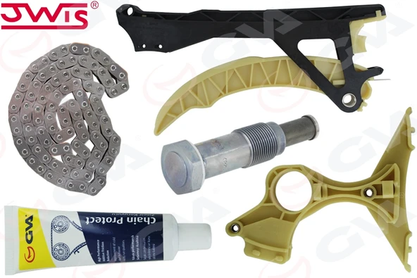 GVA 59C9992 EKSANTRIK ZINCIR SETI N40 N45 BMW E81 E87 E46 E90 11318618318S1-11311439853S1 ürün görseli 1