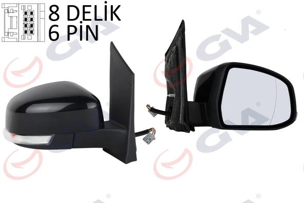 GVA 1035180 DIŞ DİKİZ AYNASI SAĞ FOCUS II 08>11 ELEKTRİKLİ ISITMALI SİNYALLİ ASFERİK 6 FİŞ VM-6304EHAR 8M5117682AD-8M5117682AF ürün görseli 1