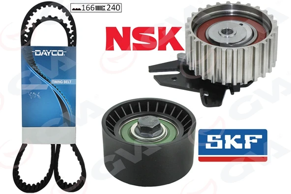 GVA 59T9972 EKSANTRİK GERGİ KİTİ 166x240 ALFA ROMEO 145 146 1.6ie 16V 96-01 156 1.6 16V 97-05 K015469XS 71736725 ürün görseli 1