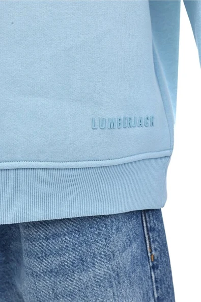 Lumberjack Ros 16hs108 0 Yaka Erkek Sweat - Aqua - 4