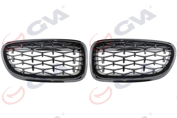 GVA 9104758 PANJUR SIYAH ÇERCEVE KENARLI PARLAK SET Z4 STYLE BMW F10 51137203649-650S1 ürün görseli 1