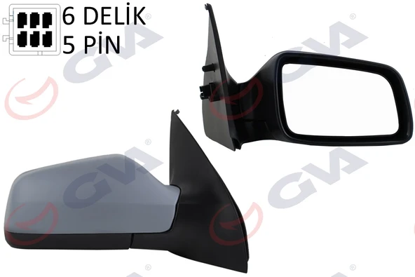 GVA 1090115 DIŞ DİKİZ AYNASI SAĞ ASTRA G 98> ELEKTRİKLİ ISITMALI ASTARLI KONVEKS 5 FİŞ VM-168EHPR 6428081-9142146 ürün görseli 1