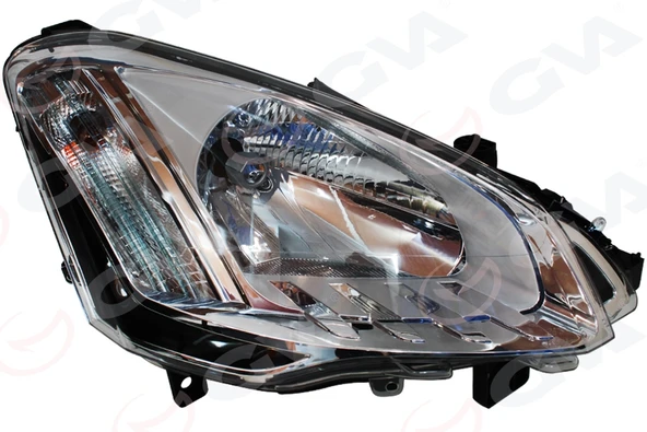 GVA 2050004 FAR SİNYAL SAĞ BERLINGO 2012 > ELEKTRİKLİ H4 MOTORLU LEDLİ 9677201980 ürün görseli 1