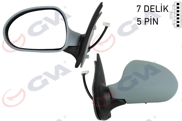 GVA 1021221 DIŞ DİKİZ AYNASI SOL ALBEA 06> ELEKTRİKLİ ASTARLI KONVEKS ürün görseli 1