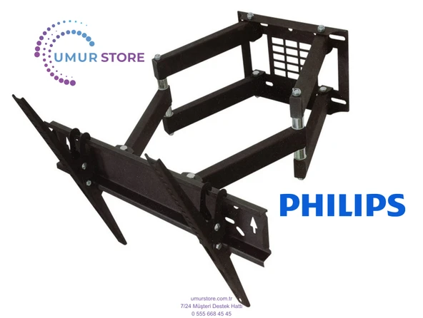 Philips 65PUS8808 65" Uydu Alıcılı 4K Ultra HD Smart Ambilight 39-65 inç Kilitli Hareketli Lcd Led Tv Duvar Askı Aparatı