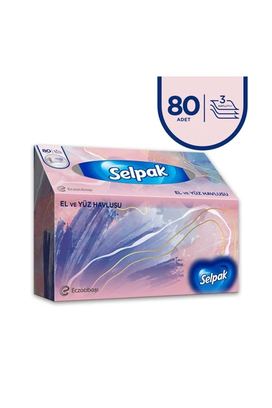 SELPAK EL VE YÜZ HAVLUSU 5'Lİ 400 YAPRAK - 6