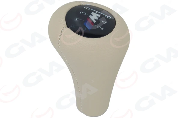 GVA 9105238 VİTES TOPUZU BMW M POWER 6 VİTES IŞIKLI E30 E34 E36 E39 E46 E60 E90 E92 BEJ DERİ 25112282450B ürün görseli 1