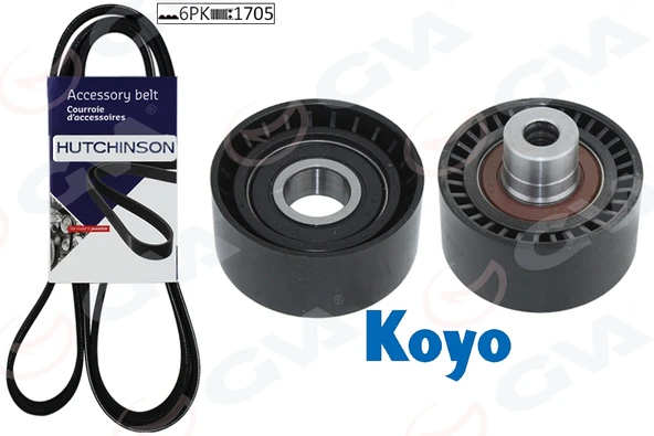 GVA 59A4326 ALTERNATÖR GERGİ KİTİ KÜTÜKSÜZ P206-XSARA 1.4HDİ-P407-BERLINGO-C5- 1.6 HDİ KLİMALI K026PK1708 5750.VQ-5750.YA-5750.XR-1613844280 ürün görseli 1