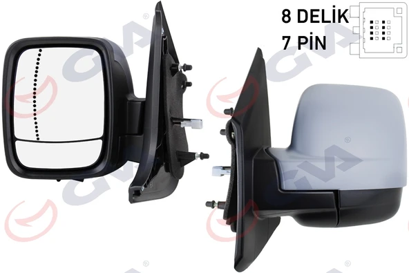 GVA 1019411 DIŞ DİKİZ AYNASI SOL TRAFIC III 15> ELEKTRİKLİ ISITMALI ASTARLI ASFERİK 5 FİŞ VM-976EHPAL 5 FİŞ VM-976EHPAL 963666705R-963025418R-4422997 ürün görseli 1