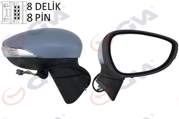 GVA 1037221 DIŞ DİKİZ AYNASI SAĞ FIESTA 08> ELEKTRİKLİ ISITMALI KATLANIR SİNYALLİ 8 FİŞ VM-6313EBR CIBB17682DB-1542155-1753802 ürün görseli 1