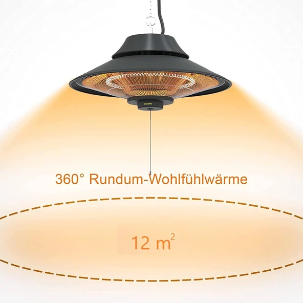 Mirkraft Elirg 2000 Watt Karbon Infrared Elektrikli Tavan Isıtıcısı - 2