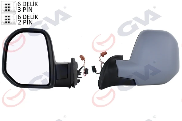 GVA 1045161 DIŞ DİKİZ AYNASI SOL BERLINGO-PARTNER 08> ELEKTRİKLİ ISITMALI ASTARLI KONVEKS VM-6118EHPL 8153.TR-1606642780 ürün görseli 1