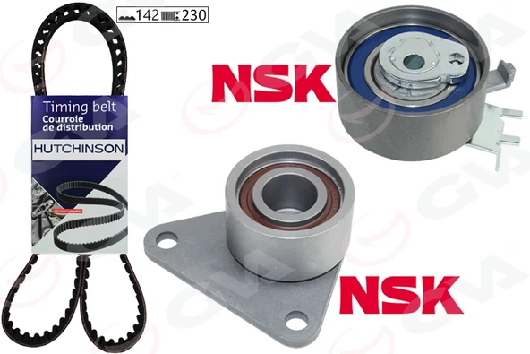 GVA 59T1810H EKSANTRİK GERGİ KİTİ 142x230 LAGUNA 2.0 16V 95-01 -SAFRANE II 2.0 96-00 -VOLVO S40 99-04 K015509XS 7438610040-7701471520-8610040 ürün görseli 1
