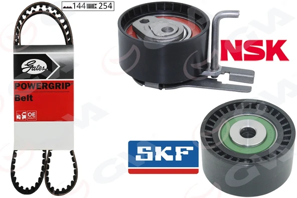 GVA 59T4312G EKSANTRİK GERGİ KİTİ 144 DİŞ EURO4 P206-P307-C1-C2-C3-NEMO-BIPPER-FIESTA 02> 1.4 HDI-TDCI 2S6Q8A615AB-0831.T3 ürün görseli 1