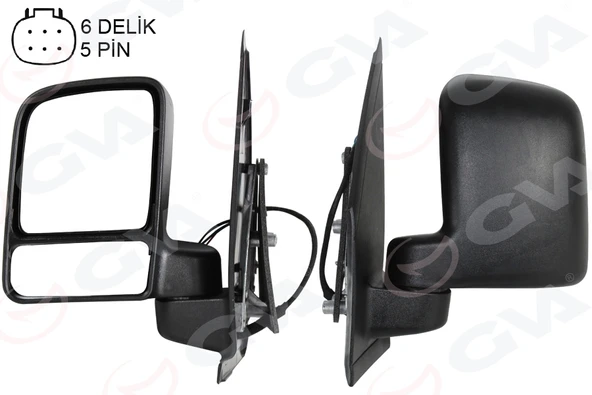 GVA 1033153 DIŞ DİKİZ AYNASI ELEKTRİKLİ ISITMALI ÇİFT CAM SOL CONNECT 02-08 VM-6311EHL 2T1417683EC-5211710 ürün görseli