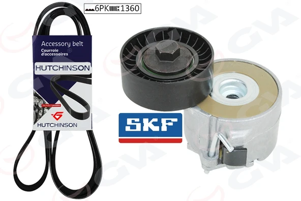 GVA 59A9026 ALTERNATÖR GERGİ KİTİ KÜTÜKLÜ ASTRA J 10 > CORSA D 06- CORSA E 14- 1.3CDTI K016PK1360 DTE-DTC 6340676-636166-51821653-4708770 ürün görseli 1