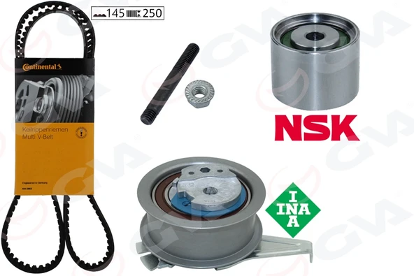 GVA 59T7505C EKSANTRİK GERGİ KİTİ POLO-FABIA 14>IBIZA IV 15>A1 14> CUSA-CUSB-CYZA-CYZB 04L109119D-04B109244B-04L109243G ürün görseli 1