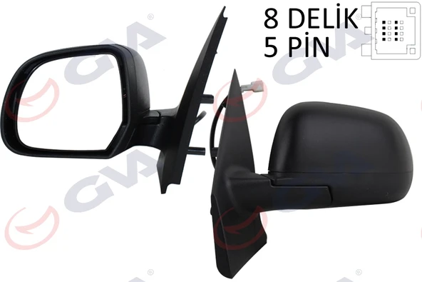 GVA 1019200 DIŞ DİKİZ AYNASI SOL DOKKER-LODGY 12> ELEKTRİKLİ ISITMALI KONVEKS 5 FİŞ VM-6803EHL 963025005R ürün görseli 1