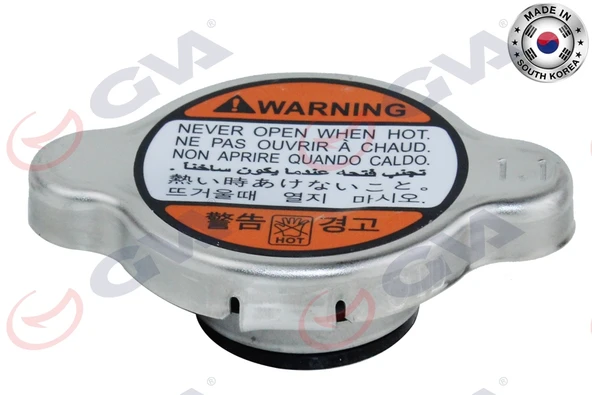 GVA 9891610 RADYATÖR KAPAĞI HONDA SUBARU ISUZU KIA LEXUS MAZDA MITSUBISHI NISSAN SUZUKI TOYOTA CITROEN FORD OPEL PEUGEOT VW 1.1 kg/cm2 BASINÇ YÜKSEK TİP 2533039100-253303K000-2533038001 ürün görseli 1