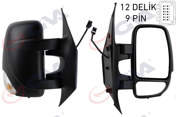 GVA 1019265 DIŞ DİKİZ AYNASI SAĞ MASTER-MOVANO 10> ELEKTRİKLİ ISITMALI SİNYALLİ SENSÖRLÜ KONVEKS 963016903R-4419412 ürün görseli 1