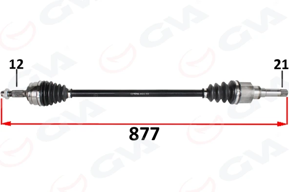 GVA 4443312 KOMPLE AKS ÖN SAĞ PSA 301 1.2 VTI M-T 12- 9803966380 ürün görseli