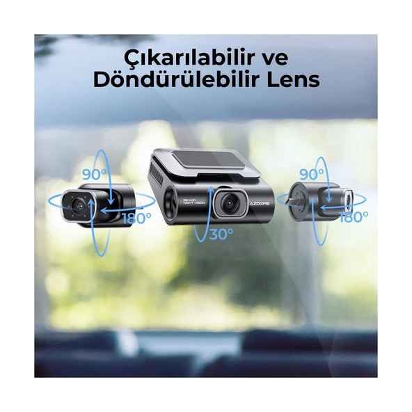 Azdome M660 4K 4 Kameralı 360 Derece Araç Kamerası - 7