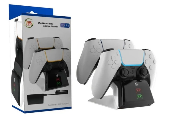 PS5 Dualsense Şarj İstasyonu Adaptörlü JYS-P5102 ürün görseli