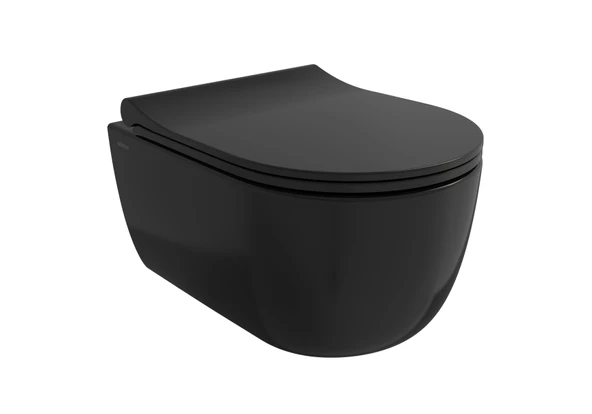Bocchi V-Tondo Kanalsız Kısa Asma Klozet Kapak Dahil Parlak Siyah 1417-005-0128 ürün görseli