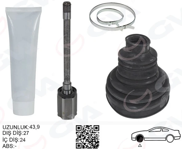 GVA 4499194 AKS MILI ÖN SAĞ BMW F20 F22 F30 F32 F33 F34 F36 xDrıve 474MM 31607597694-31607638776 ürün görseli 1